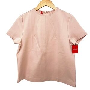 Spanx The Perfect Funnel Top Ponte Fabric Pale Pink Medium